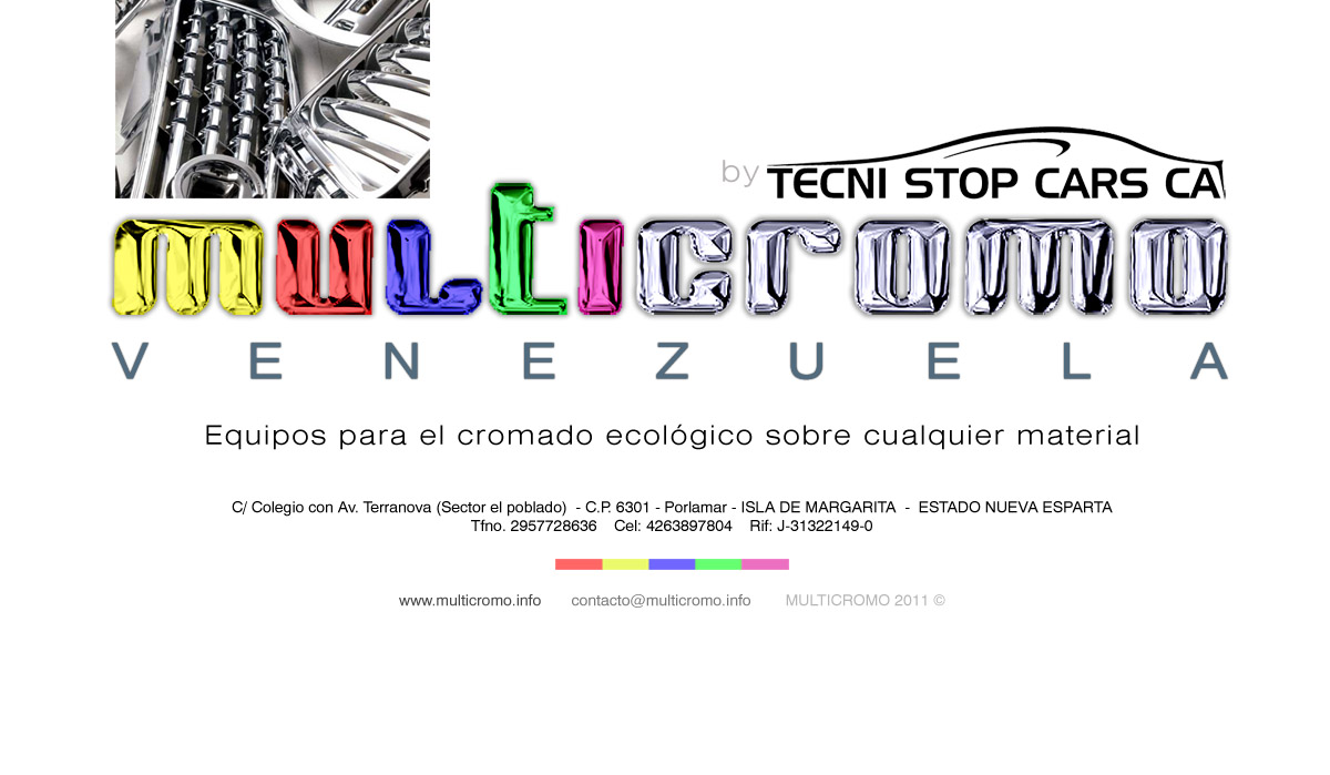 MULTICROMO - Equipos para el cromado ecologico sobre cualquier material -  Click para contactar.